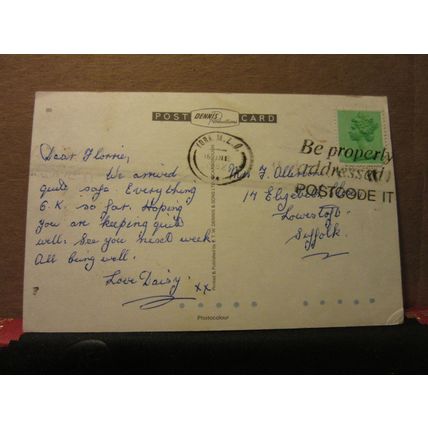 PRIORY CHURCH, BRIDLINGTON, YORKSHIRE used postcard by E T W Dennis. 1982 pm =