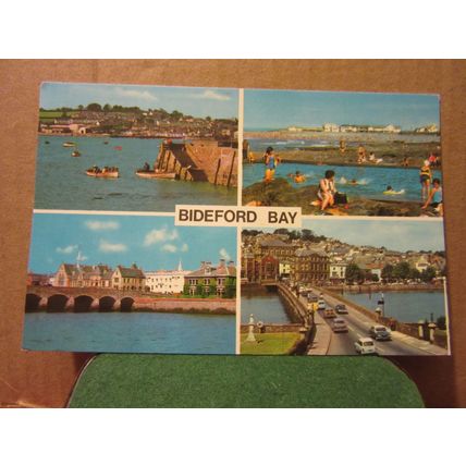 multiview, BIDEFORD BAY, DEVON unused postcard =