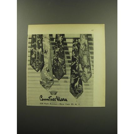 1949 Countess Mara Ties Advertisement - Countess Mara
