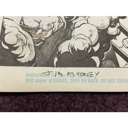 Superboy #7 p15 (1990) Mooney /Templeton Half-Splash Superboy Lasers Babe Signed