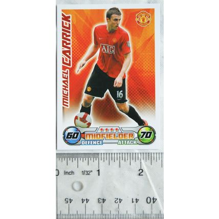 2008/09 Topps Match Attax Trading Card - Michael Carrick, Manchester United