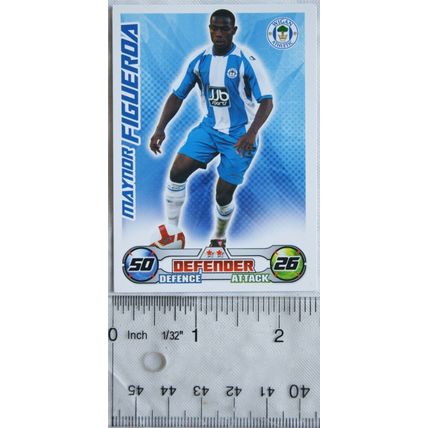 2008/09 Topps Match Attax Trading Card - Maynor Figueroa, Wigan Athletic