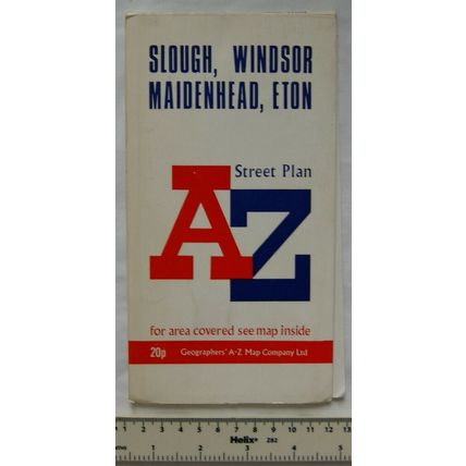 Vintage: Geographers A-Z Street Plan with index Slough, Windsor, Maidenhead, Eto