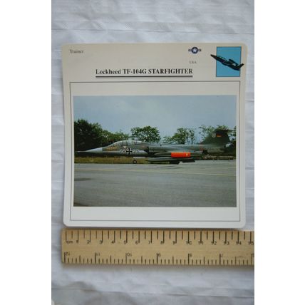 Lockheed TF-104G Starfighter - USA - Trainer - Collectors Club Card