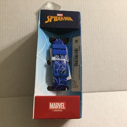 New Kids Marvel Spider-Man Flashing LCD Watch