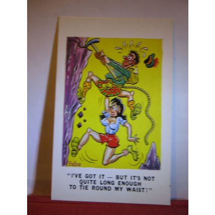 SAUCY SEASIDE POSTCARD unused Sunny PEDRO series no 203 mountaineering #