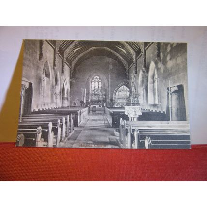 HATFIELD CHURCH, HERTFORDSHIRE unused antique postcard by J. Cox of Hatfield =