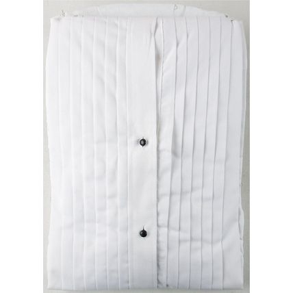 NEW Men's Wing Collar Tuxedo Shirt + Bow Tie, French Cuffs, 20-20.5 (34/35)