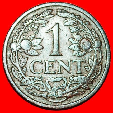 LION 1913-1941:NETHERLANDS★1 CENT 1922★WILHELMINA 1890-1948★LOW START★NO RESERVE