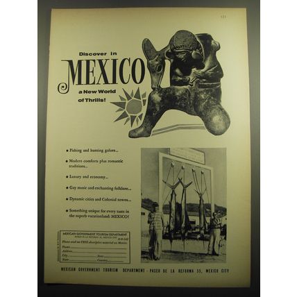 1960 Mexican Government Tourism Department Advertisement