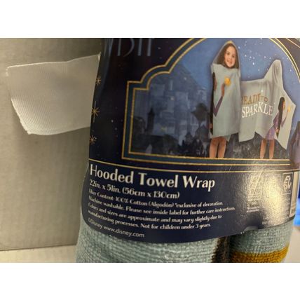 NEW Disney Wish Kids' 22'' x 51'' Hooded Towel