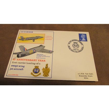 1971 GB Cover - RAF / Royal Air Force - Fleet Air Arm Museum - Supermarine Swift