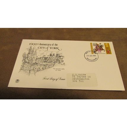 Stuarts 1971 GB Cover - City of York 1900th Anniversary