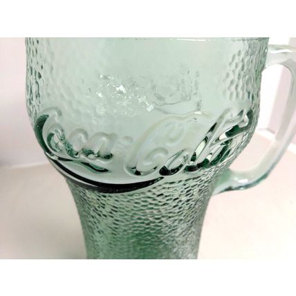 VTG Coca-Cola 64 oz Glass Pitcher USA Mid-Century 1970's - Excellent Condition!