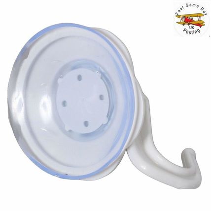 4x EXTRA LARGE HEAVY DUTY LEVER SUCTION CUP HOOKS Bathroom/Kitchen Holder Sucker