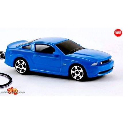 HTF CUSTOM KEYCHAIN GRABBER BLUE FORD MUSTANG GT TINTED GLASS GREAT GIFT