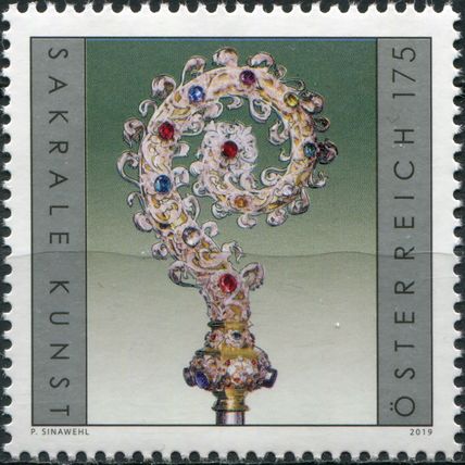 Austria. 2019. A staff from the Abbey of St.Lambrecht (MNH **) Stamp