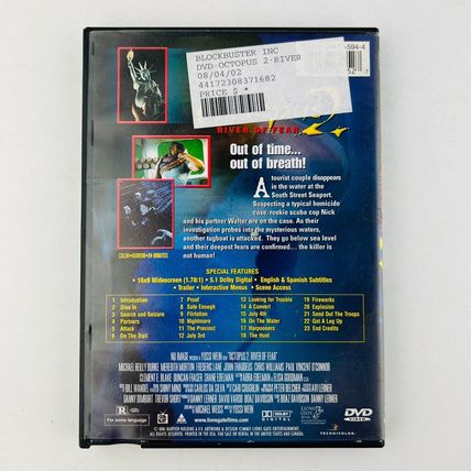 Octopus 2 River of Fear DVD Michael Reilly Burke, Meredith Morton