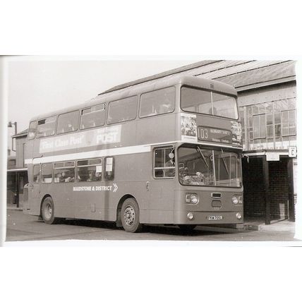 Black & White Photograph of Maidstone & District Motor Services Ltd. - FKM 705L