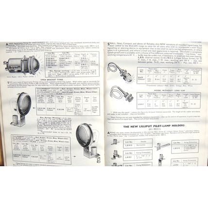 Bulgin Catalogue 1954 to 1955 See What Your Vintage Valve Hi-Fi is Made From
