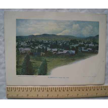 c1930 colour illustration Bloemfontein from the Fort