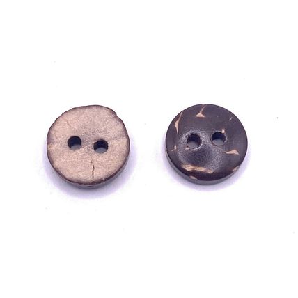 10mm Natural Brown Coconut Buttons Baby Cardigan Handmade Knitting Crafts 2 Hole