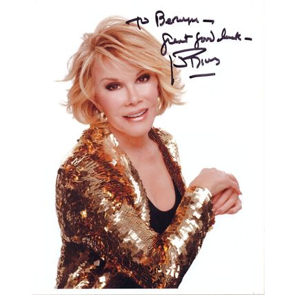 Joan Rivers Comedian 10x8 Hand Signed Photo