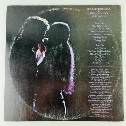 Kris Kristofferson & Rita Coolidge - Kris & Rita – Full Moon Vinyl LP Record