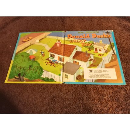 Tell-A-Tale Donald Duck's Lucky Day By Walt Disney Production 1951 Great Shape