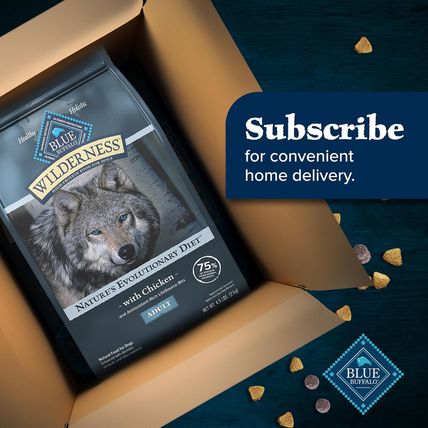 Blue Buffalo Wilderness Natural High-Protein Dry Food for Adult Dogs, Chicken Re