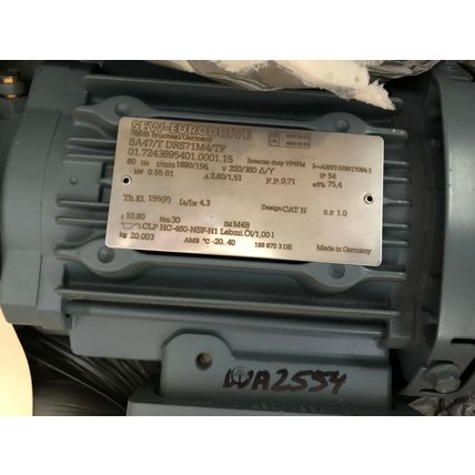 NEW SEW EURODRIVE SA47/T DRS71M4/TF AC GEARMOTOR. INVERTER DUTY,SA47,SJ