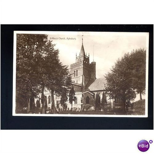 Buckinghamshire AYLESBURY St Mary's Church Postcard by Valentine (59816)