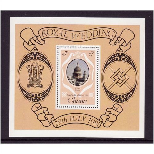 GHANA 1981 ROYAL WEDDING SG MS951 MIN SHEET U/M MINT#1