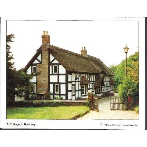 Hanbury, Staffordshire - Cottage - local postcard c.1980s