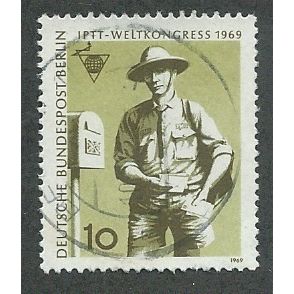 BERLIN - 1969 10pf 'I.P.T.T WORLD CONGRESS' FINE USED (EBID49-712)