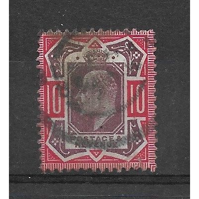 GB.SG254 10d Dull Purple and Carmine.Variety Unchecked.Fine Used.Nov18