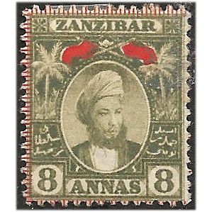 Zanzibar 1896 SG168 8a Grey-Olive Mounted Mint . ..