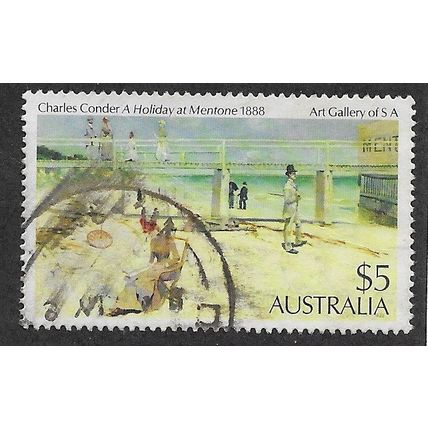 AUS 1981 $5.00 'A HOLIDAY AT MENTONE' FINE USED (EBID68-032)
