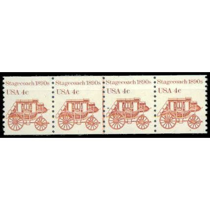 1898A 4c Stagecoach Very Fine MNH Dry Gum PNC 1/4 G0087