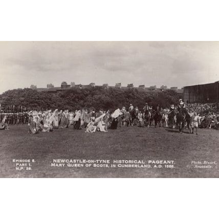 Newcastle Pageant Mary Queen Of Scots Vintage Real Photo Postcard