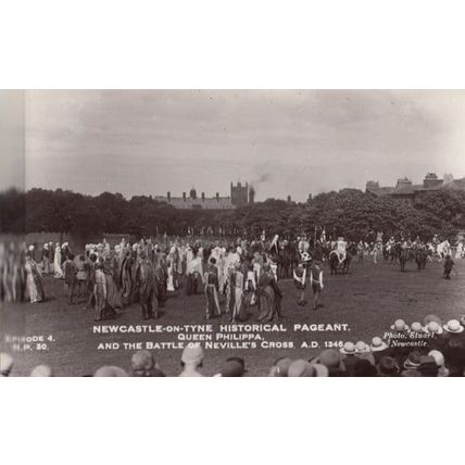 Newcastle Pageant Queen Philippa Neville Cross War Vintage Real Photo Postcard
