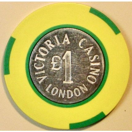 Victoria. £1 Casino Chip. London, UK. X27.