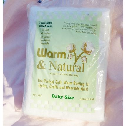 Warm and Natural Needle Cotton Batting Baby Size 45x60