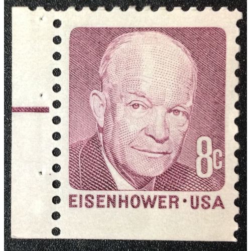 US Stamp #1395 mint: 8c 1971 Dwight D Eisenhower - booklet single MNH (1395a)