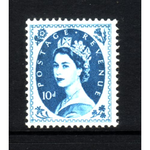 GREAT BRITAIN 1966 PHOS SG 617d 10d PRUSSIAN BLUE M / MINT#2