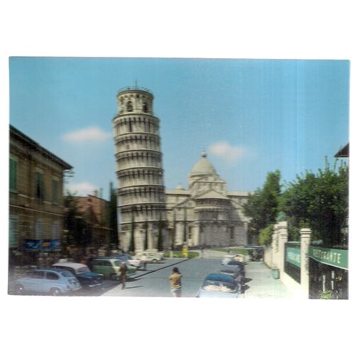 LEANING TOWER OF PISA . unused postcard =