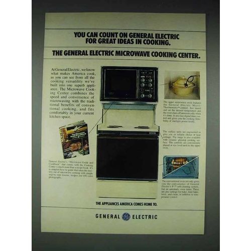 1978 GE Microwave Cooking Center Ad - Great Ideas