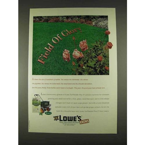 1996 Lowe's Scotts Turf Builder Plus 2 Ad