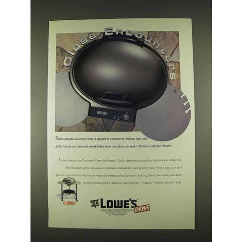1996 Lowe's Thermos Thermal Electric Grill Ad