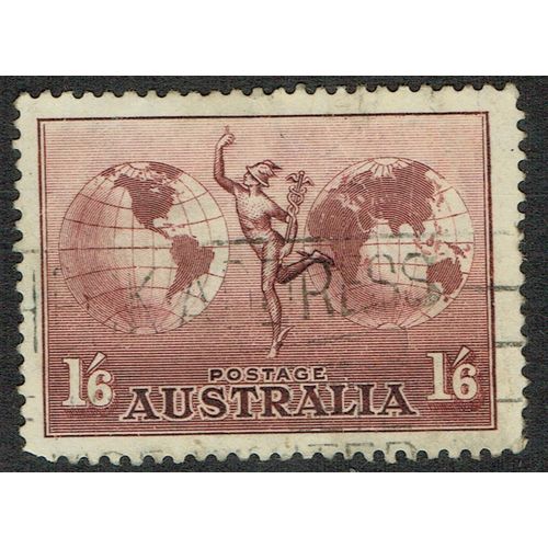 Australia 1934 Hermes 1/6d Dull Purple wmk C of A SG153a GU